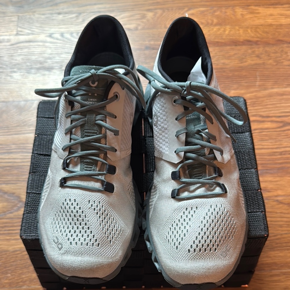 On Running Gray Athletic Shoes with Breathable Mesh